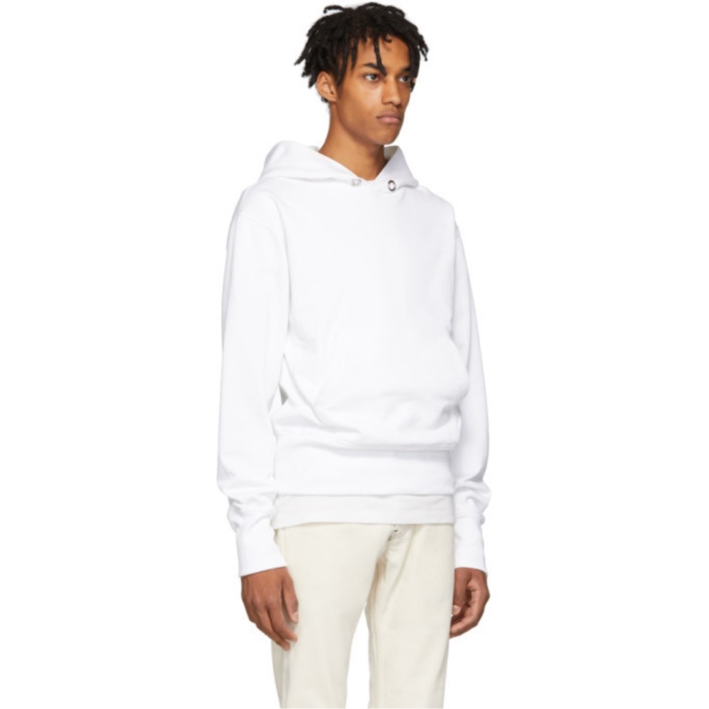 Helmut Lang White Standard Hoodie